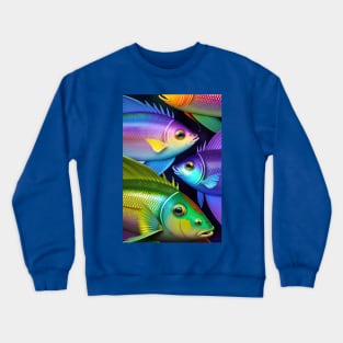 Rainbow Fishes Crewneck Sweatshirt